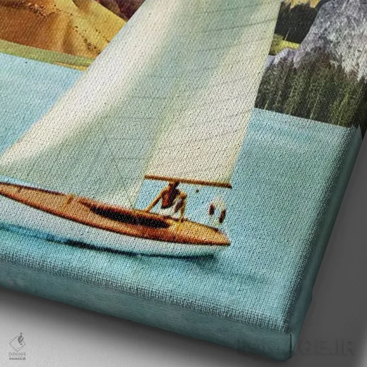 تابلو دکوراتیو اوژینیا لولی اثر اوژینا لولی - نمای نزدیک بافت بوم