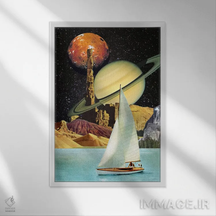 تابلو دکوراتیو اوژینیا لولی اثر اوژینا لولی - نمای قابدار سفید