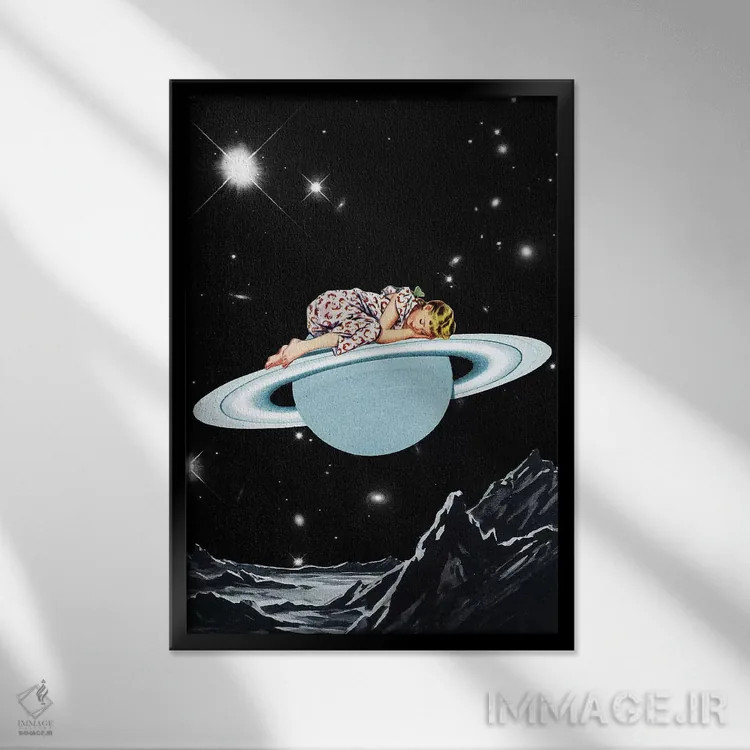 تابلو دکوراتیو اوژینیا لولی اثر اوژینا لولی - نمای قابدار مشکی