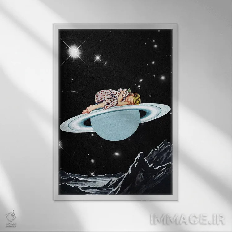 تابلو دکوراتیو اوژینیا لولی اثر اوژینا لولی - نمای قابدار سفید