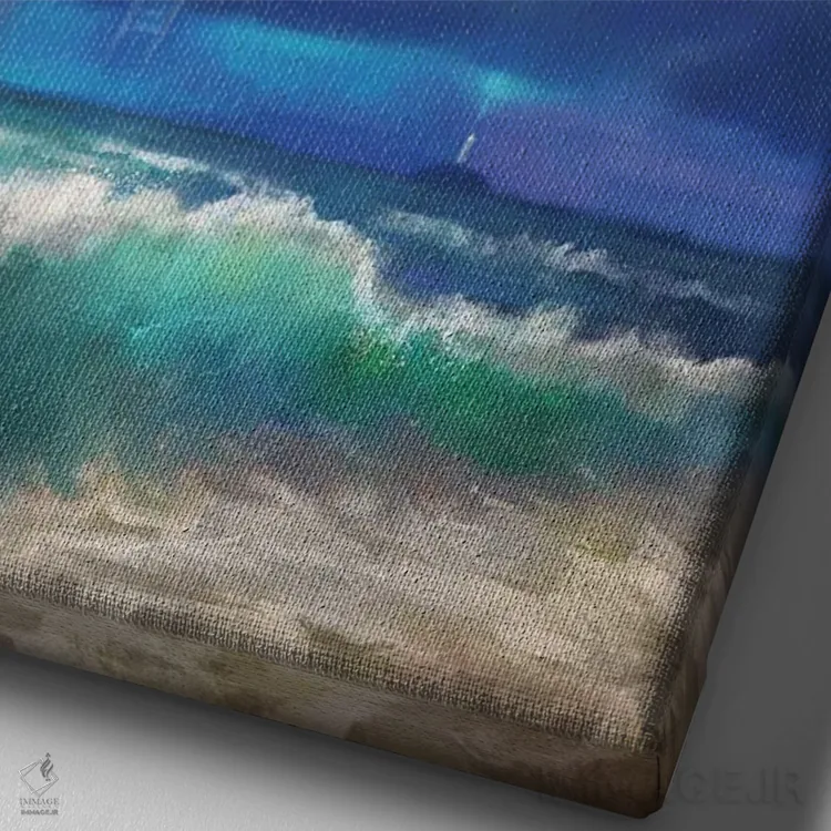 تابلو دکوراتیو خیالی اثر آناستازیا اوگرافوا - نمای نزدیک بافت بوم