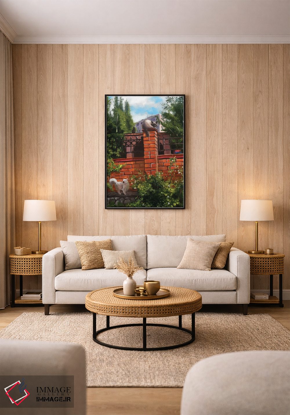 تابلو دکوراتیو گربه های خیابانی اثر آناستازیا اوگرافوا - D1B