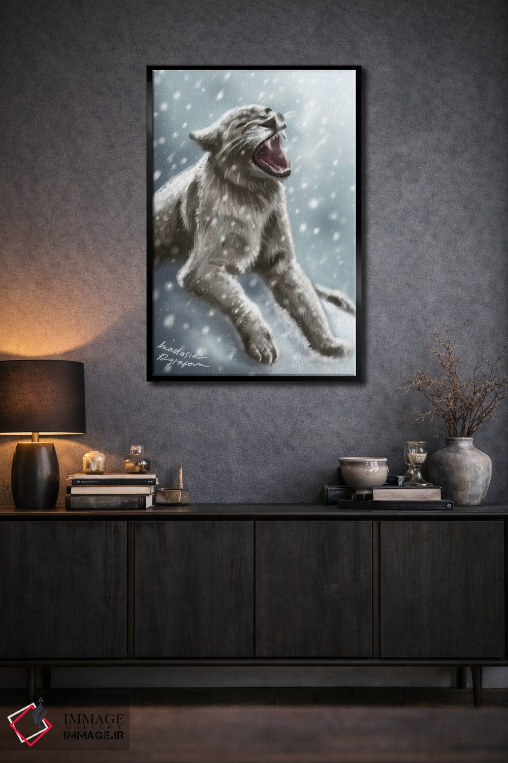 تابلو دکوراتیو شیر غار اثر آناستازیا اوگرافوا - D4B