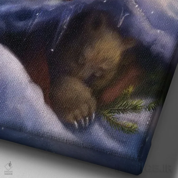 تابلو دکوراتیو بهار چقدر دور است؟ اثر آناستازیا اوگرافوا - نمای نزدیک بافت بوم