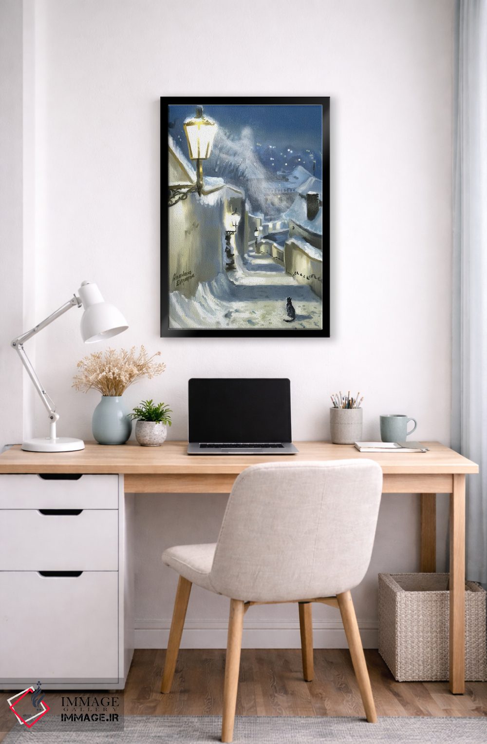 تابلو دکوراتیو شبح زمستان پراگ اثر آناستازیا اوگرافوا - D6B