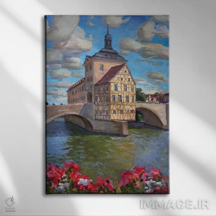 تابلو دکوراتیو بامبرگ، آلمان اثر اوگنیا مکانوا - نمای روبهرو روی دیوار