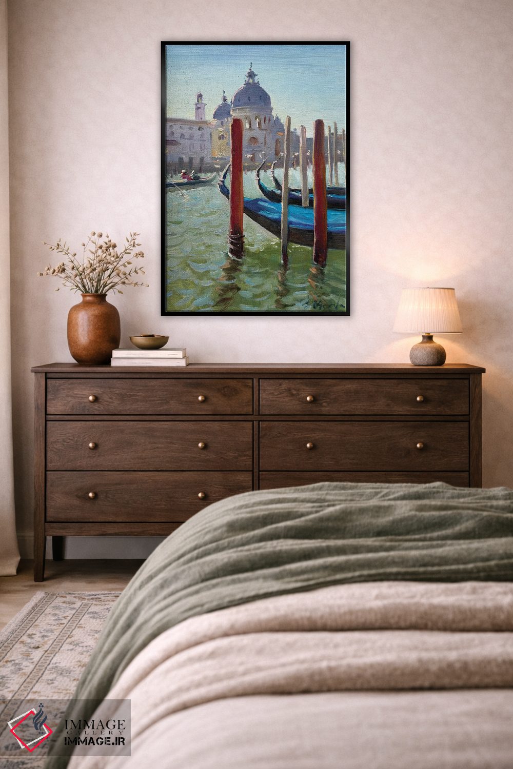 تابلو دکوراتیو گوندولاهای ونیز اثر اوگنیا مکانوا - D3B