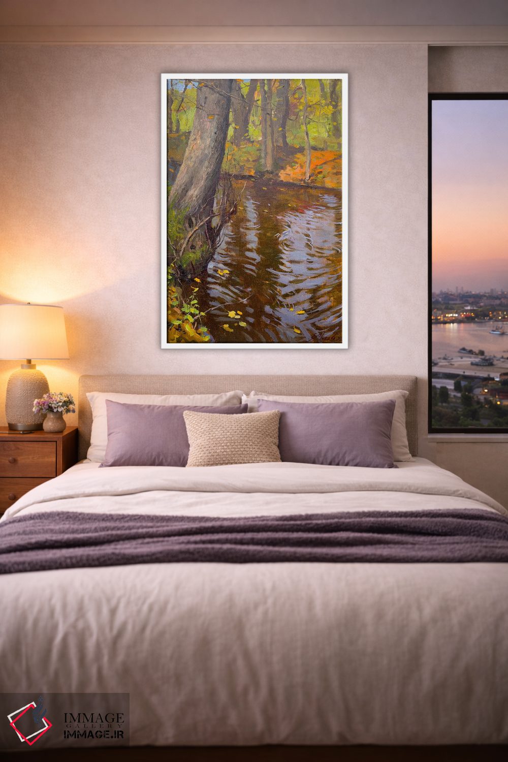 تابلو دکوراتیو جنگل پاییزی اثر اوگنیا مکانوا - D4W