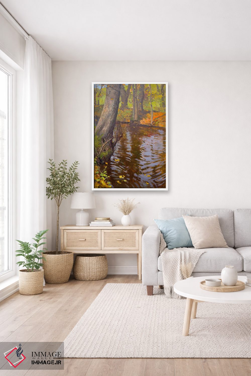 تابلو دکوراتیو جنگل پاییزی اثر اوگنیا مکانوا - D3W