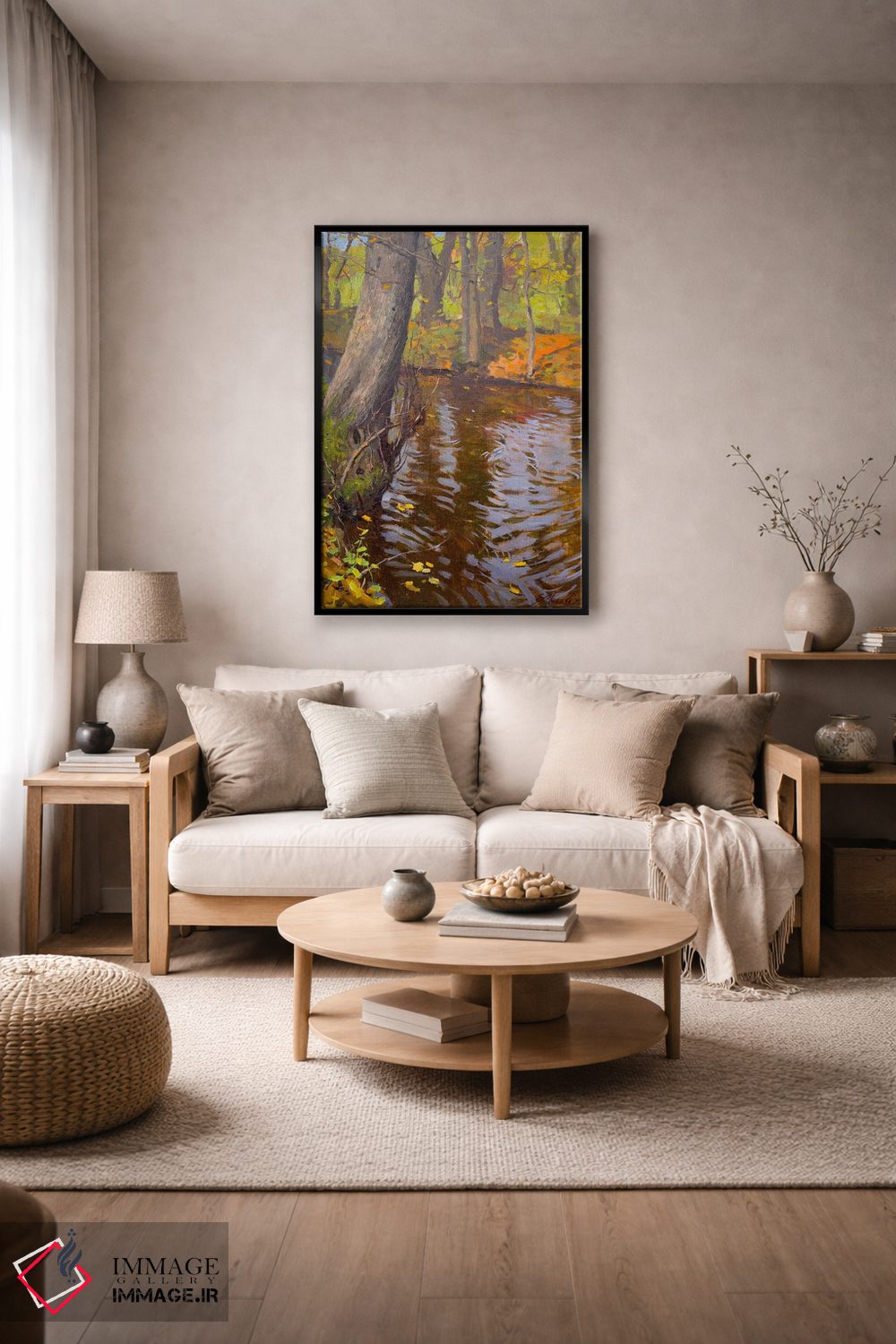 تابلو دکوراتیو جنگل پاییزی اثر اوگنیا مکانوا - D6B