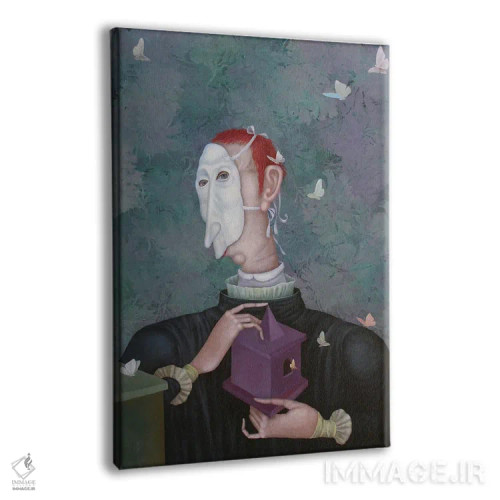 تابلو دکوراتیو دلداده پروانه اثر اوگنیا ساره - نمای پرسپکتیو محصول