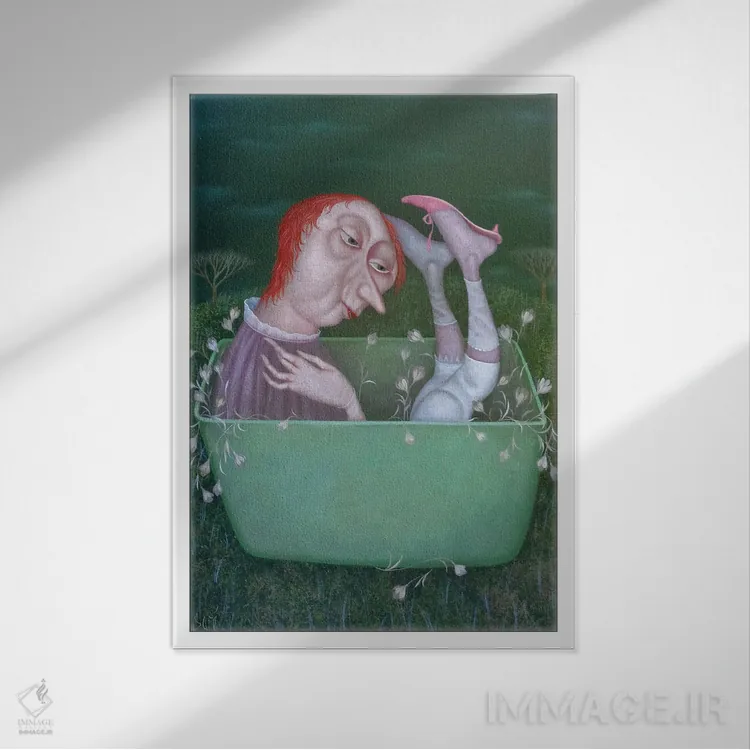 تابلو دکوراتیو بهار اثر اوگنیا ساره - نمای قابدار سفید