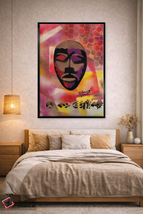تابلو دکوراتیو نقاب کنگو اثر اورت اسپرویل - D2B