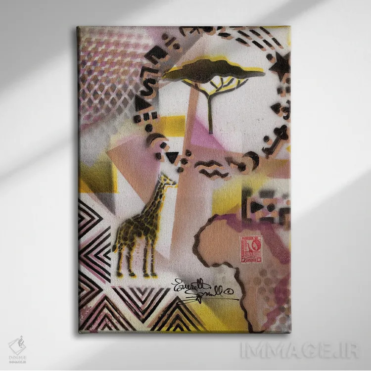 تابلو دکوراتیو یادمان فرهنگی اثر اورت اسپرویل - نمای روبهرو روی دیوار