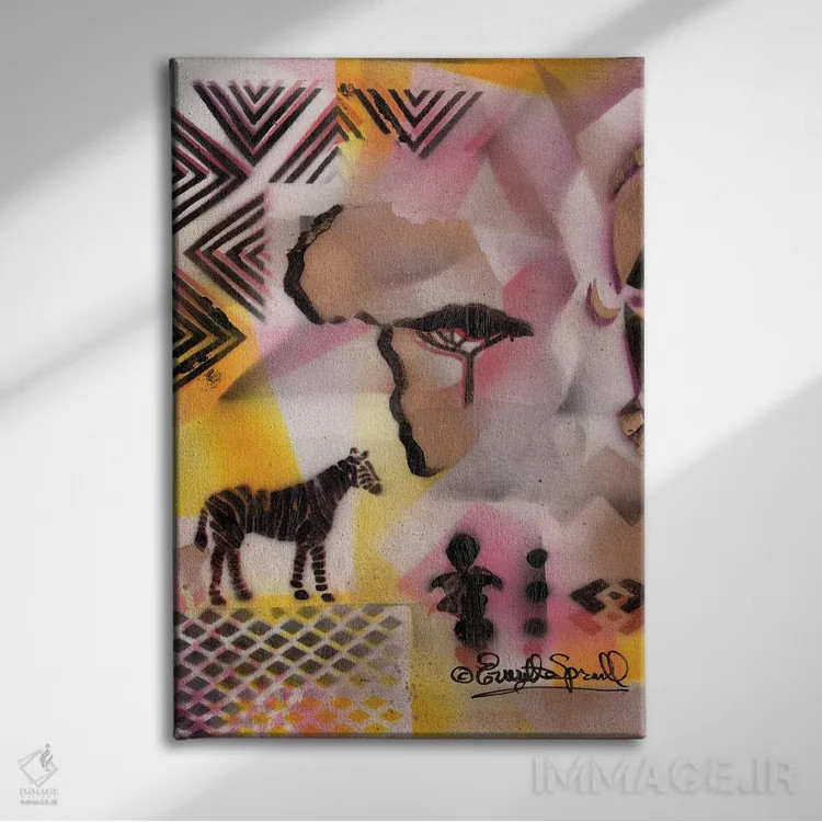 تابلو دکوراتیو یادمان فرهنگی اثر اورت اسپرویل - نمای روبهرو روی دیوار