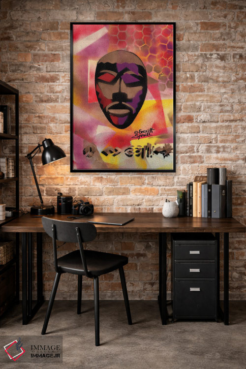 تابلو دکوراتیو نقاب کنگو اثر اورت اسپرویل - D4B