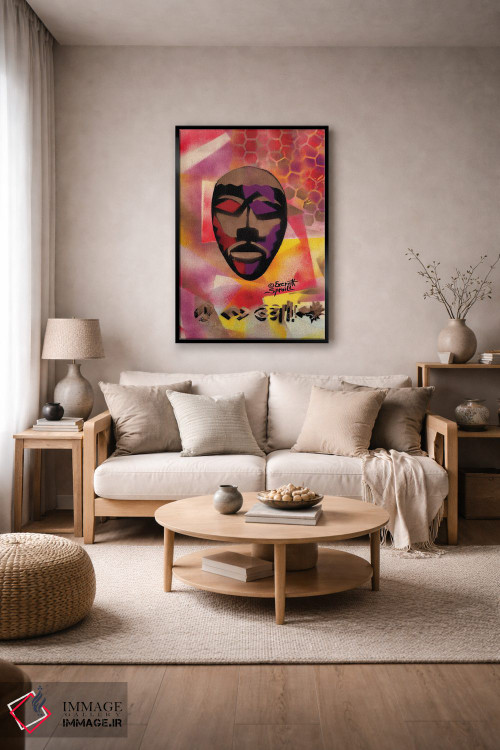 تابلو دکوراتیو نقاب کنگو اثر اورت اسپرویل - D5B