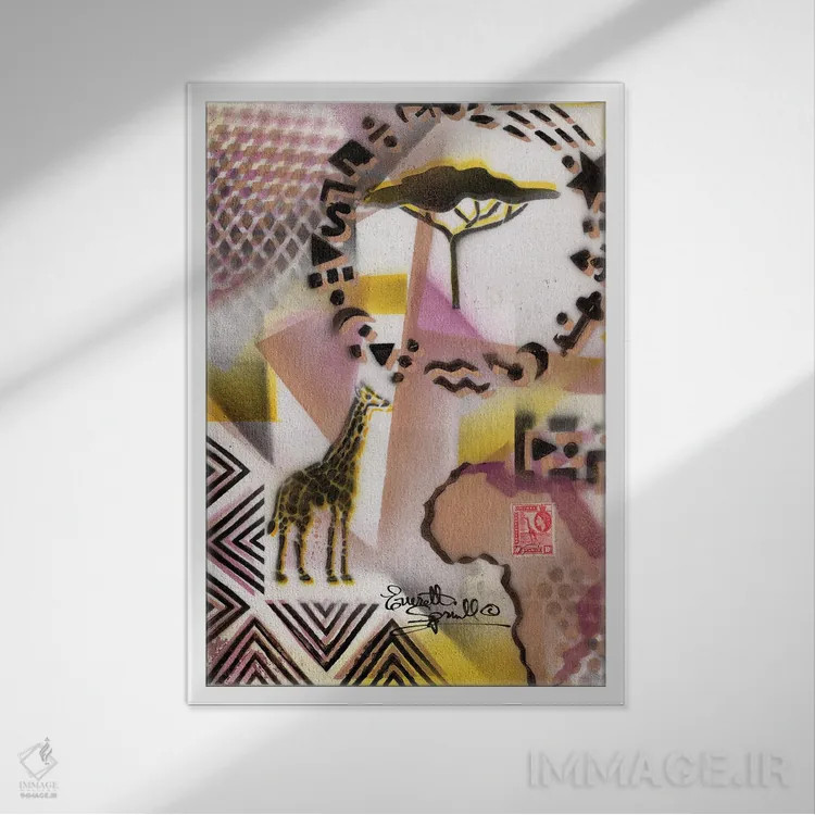 تابلو دکوراتیو یادمان فرهنگی اثر اورت اسپرویل - نمای قابدار سفید