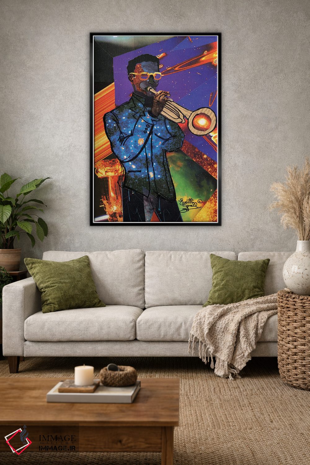 تابلو دکوراتیو شیپورچی کیهانی اثر اورت اسپرویل - D1B