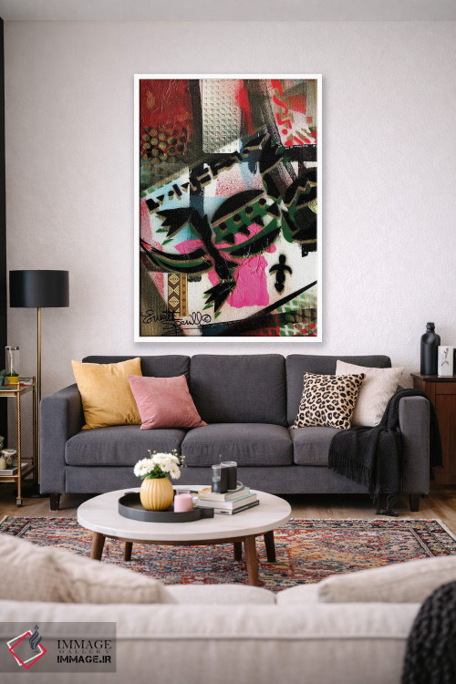 تابلو انتزاعی تمساح اثر اورت اسپرویل - D1W