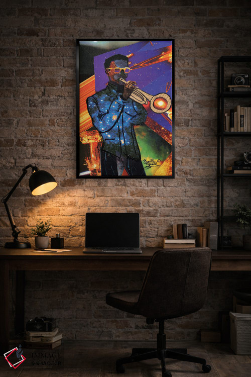 تابلو دکوراتیو شیپورچی کیهانی اثر اورت اسپرویل - D5B