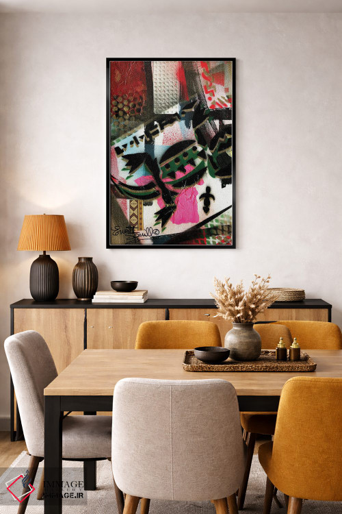 تابلو انتزاعی تمساح اثر اورت اسپرویل - D5B