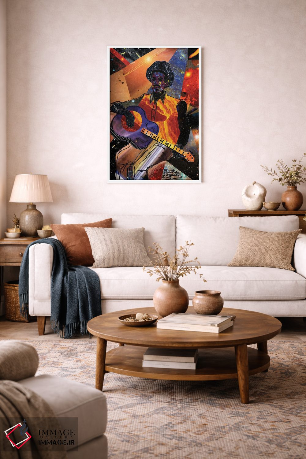 تابلو دکوراتیو گیتاریست کهکشانی اثر اورت اسپرویل - D2W