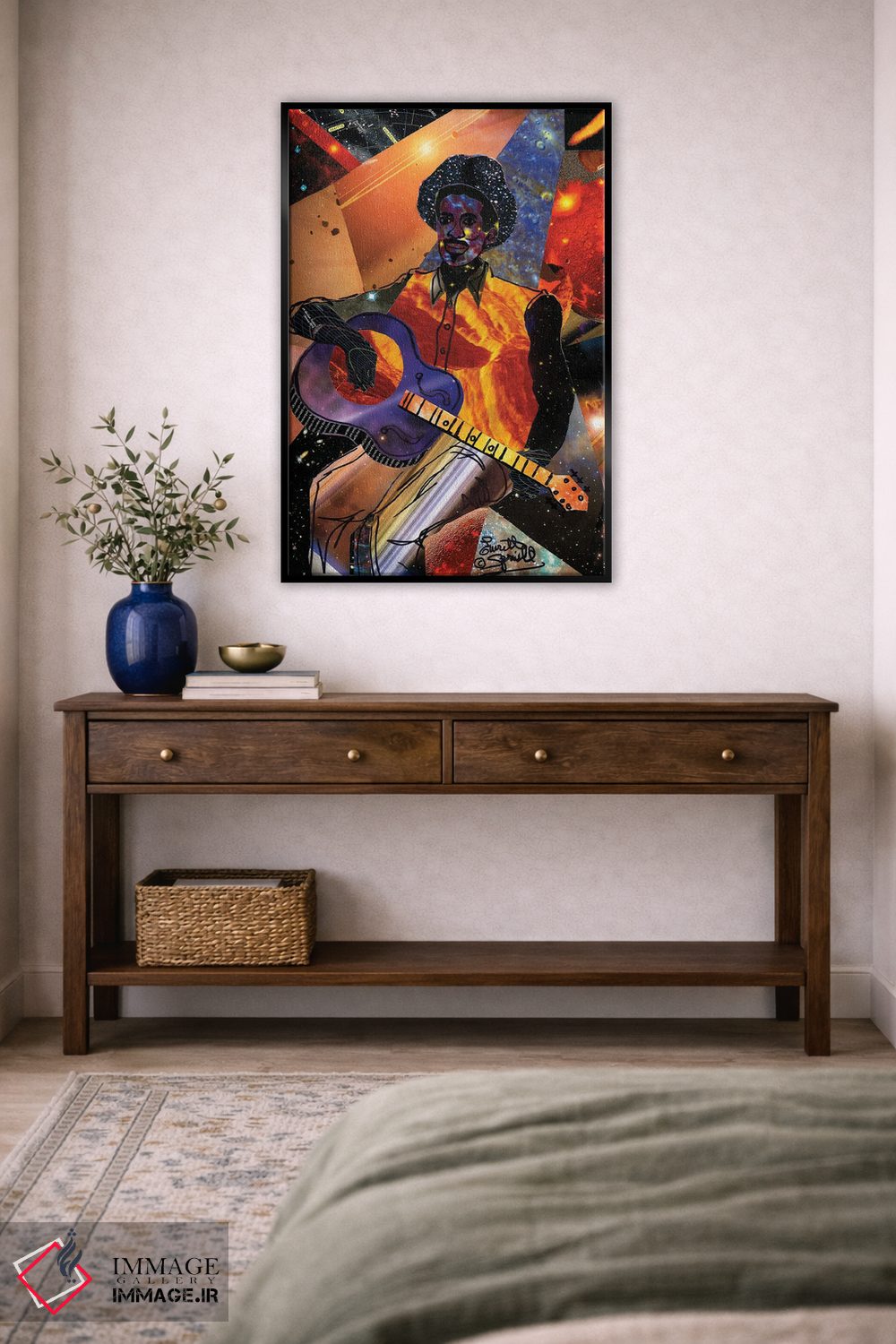 تابلو دکوراتیو گیتاریست کهکشانی اثر اورت اسپرویل - D4B