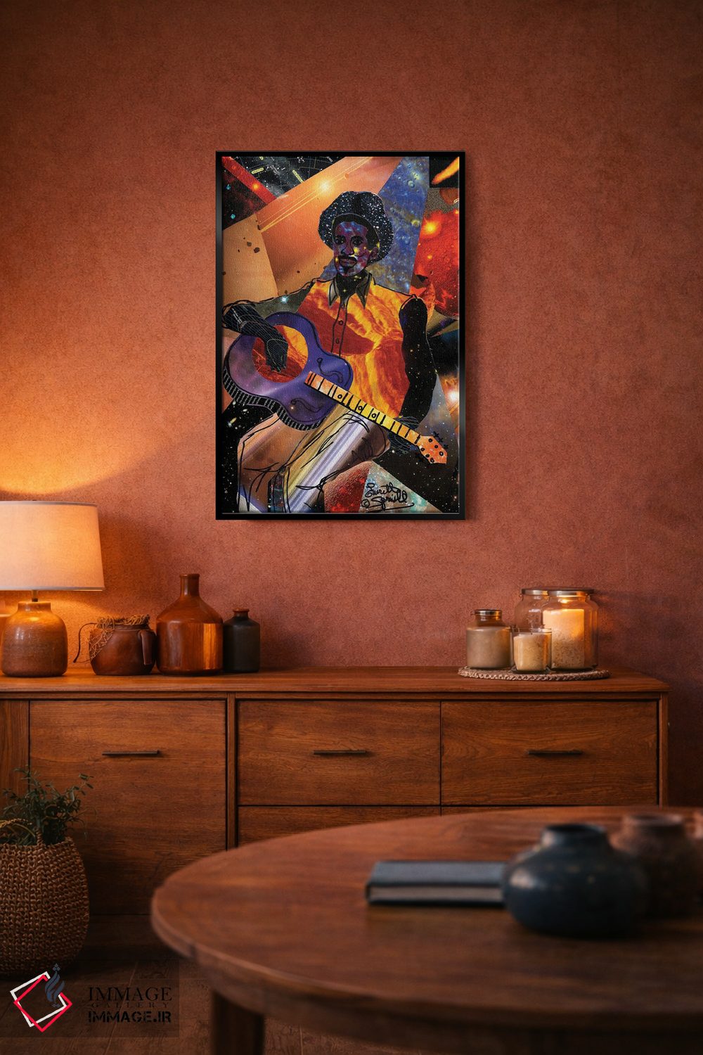 تابلو دکوراتیو گیتاریست کهکشانی اثر اورت اسپرویل - D5B