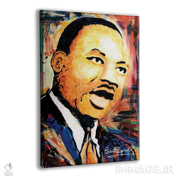 تابلو دکوراتیو دکتر مارتین لوتر کینگ جونیور اثر اورت اسپرویل - نمای پرسپکتیو محصول