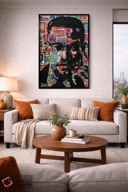 تابلو دکوراتیو مالکوم ایکس اثر اورت اسپرویل - D1B