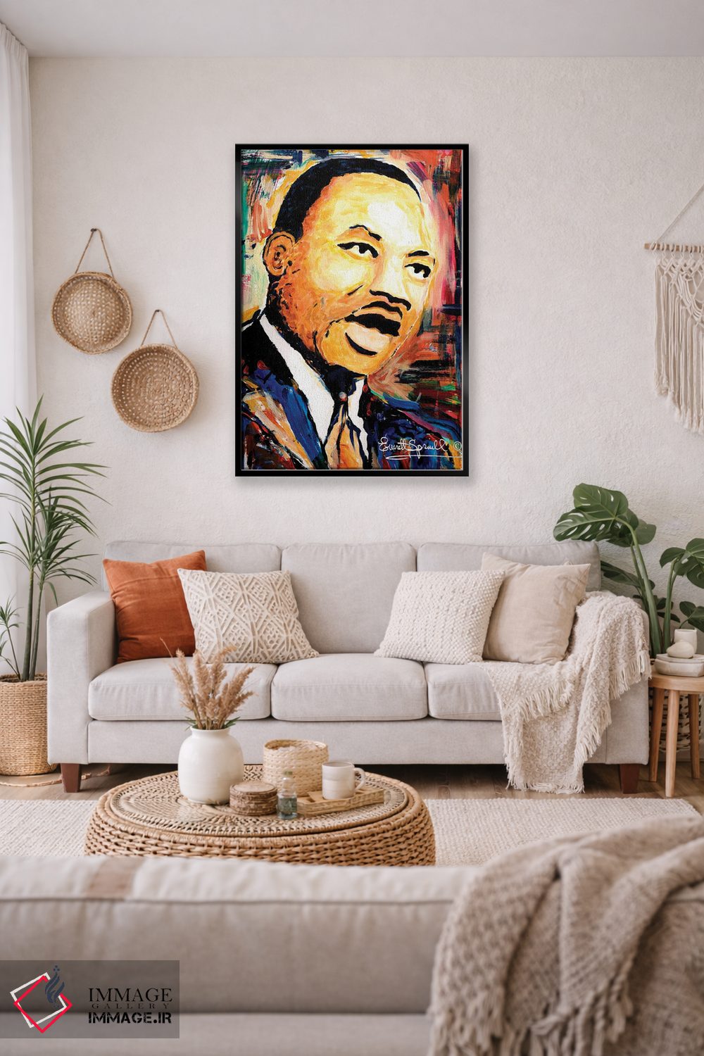 تابلو دکوراتیو دکتر مارتین لوتر کینگ جونیور اثر اورت اسپرویل - D2B