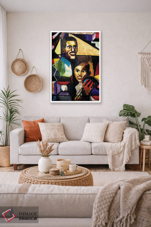 تابلو دکوراتیو من و پدر اثر اورت اسپرویل - D2W