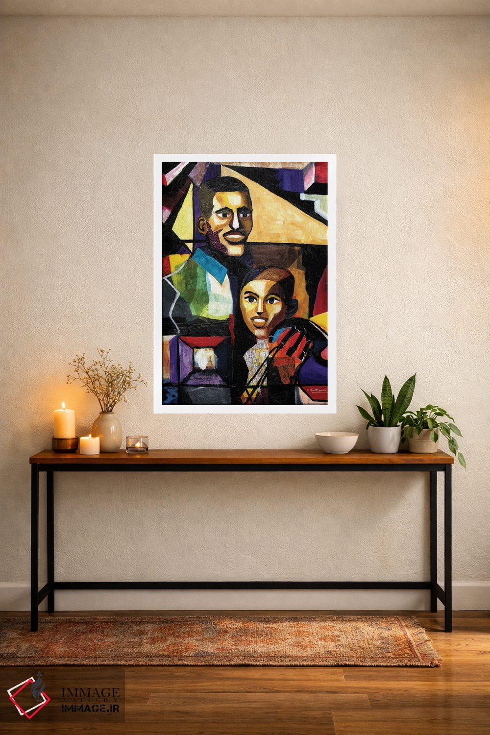 تابلو دکوراتیو من و پدر اثر اورت اسپرویل - D4W