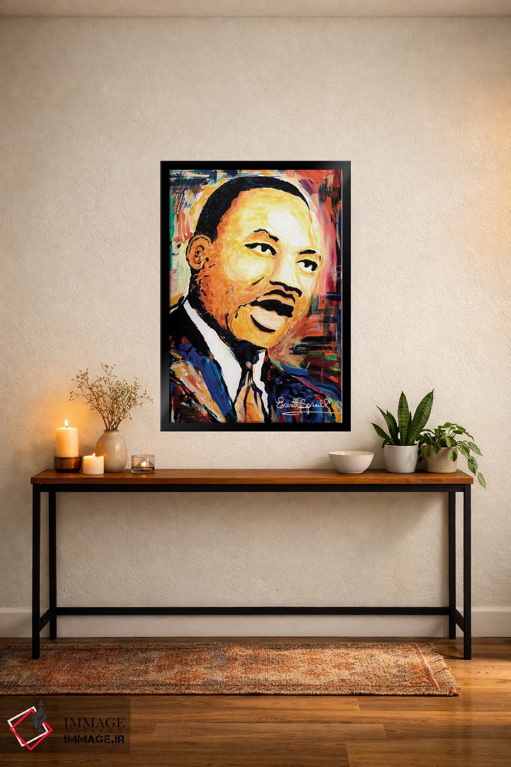 تابلو دکوراتیو دکتر مارتین لوتر کینگ جونیور اثر اورت اسپرویل - D4B