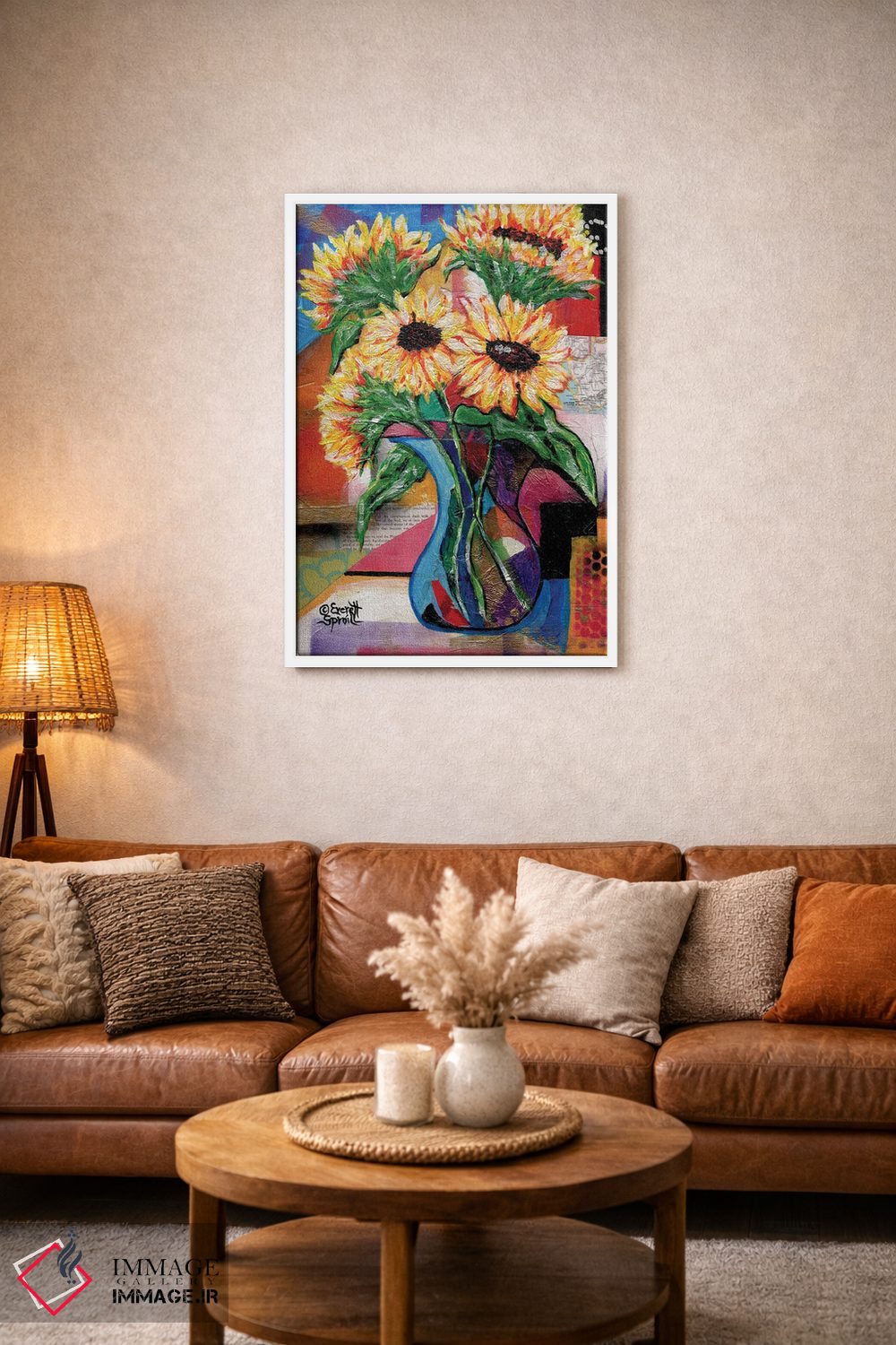 تابلو دکوراتیو آفتابگردان ها برای آنتونیو اثر اورت اسپرویل - D2W