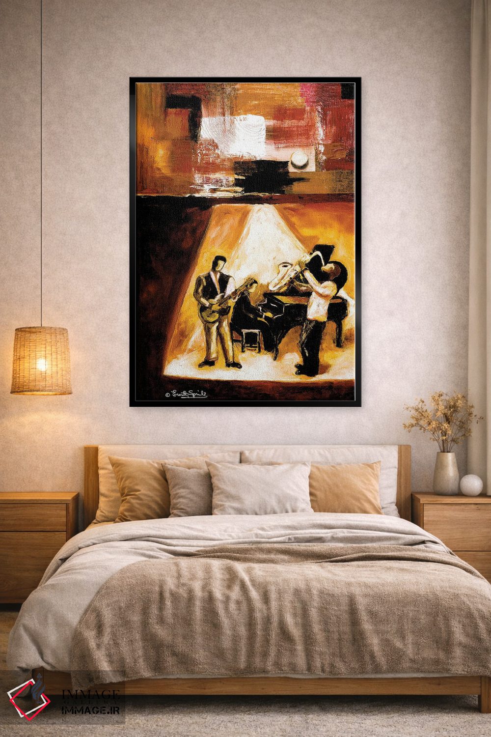 تابلو دکوراتیو جاز مدرن شماره یک اثر اورت اسپرویل - D2B