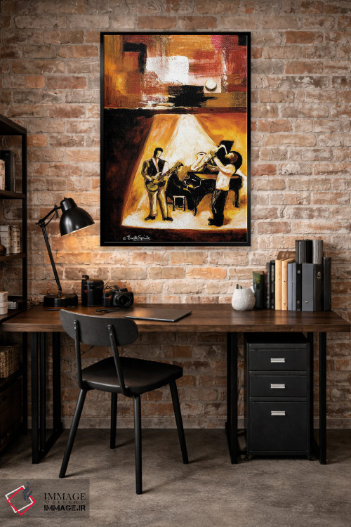 تابلو دکوراتیو جاز مدرن شماره یک اثر اورت اسپرویل - D5B