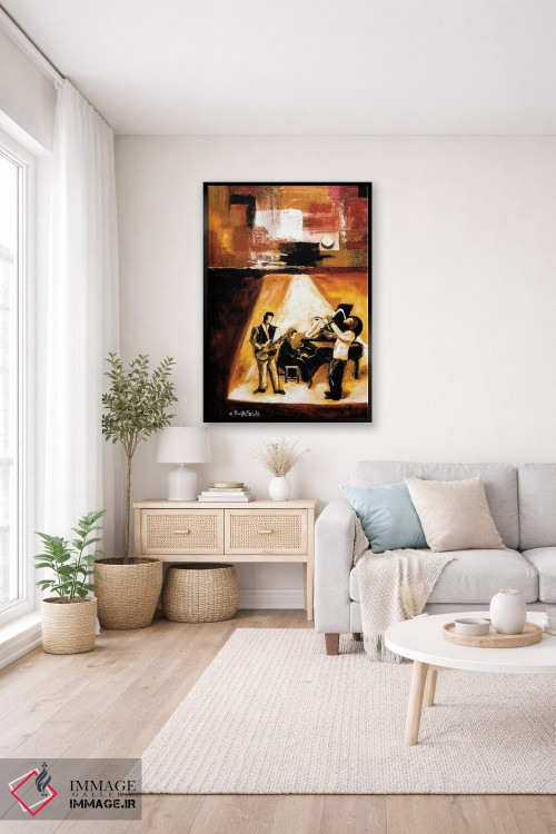 تابلو دکوراتیو جاز مدرن شماره یک اثر اورت اسپرویل - D4B