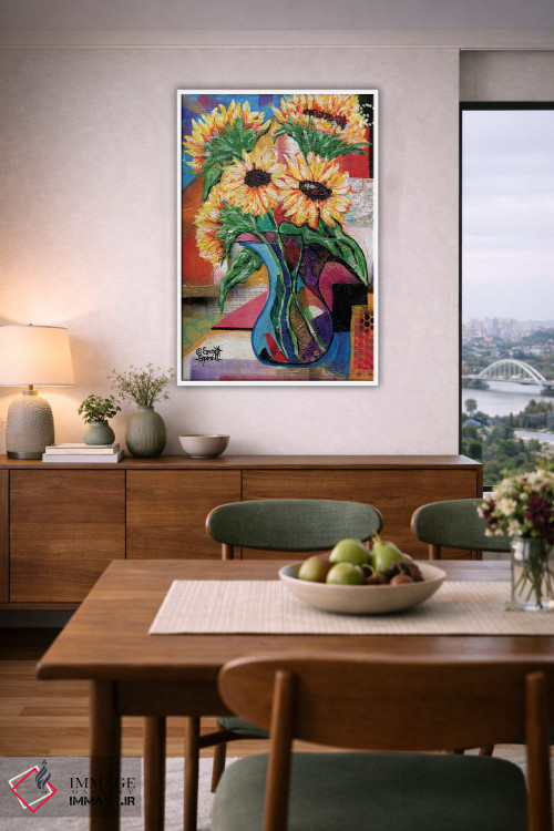 تابلو دکوراتیو آفتابگردان ها برای آنتونیو اثر اورت اسپرویل - D6W