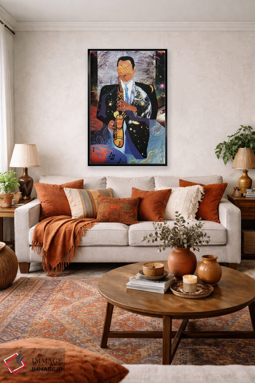 تابلو دکوراتیو ساکسوفن جهانی اثر اورت اسپرویل - D3B