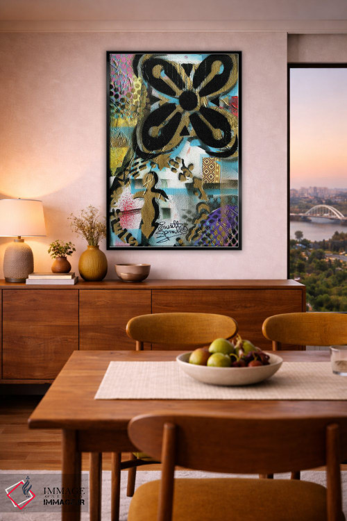 تابلو انتزاعی وفور اثر اورت اسپرویل - D6B