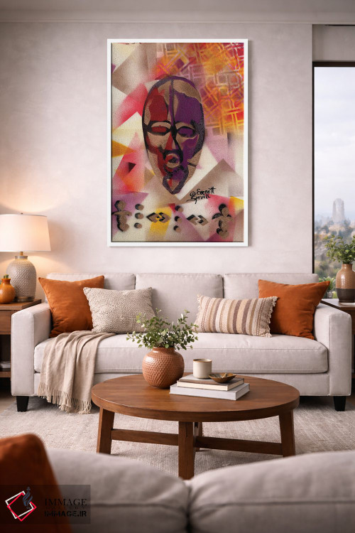 تابلو دکوراتیو ماسک پاسپورتی اثر اورت اسپرویل - D1W