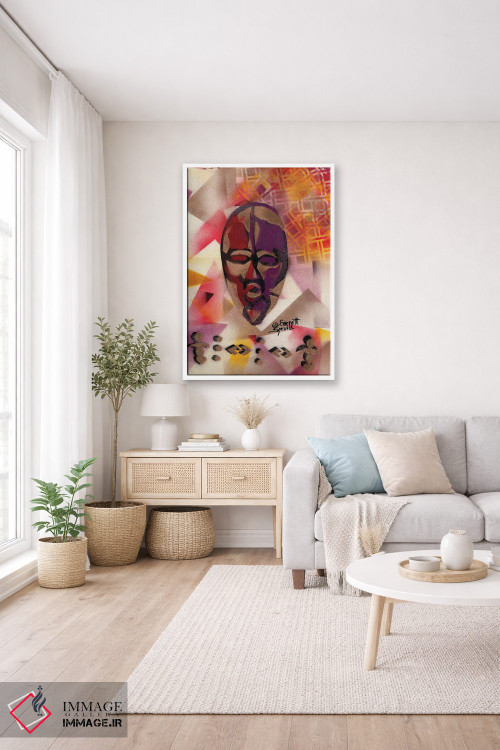 تابلو دکوراتیو ماسک پاسپورتی اثر اورت اسپرویل - D2W