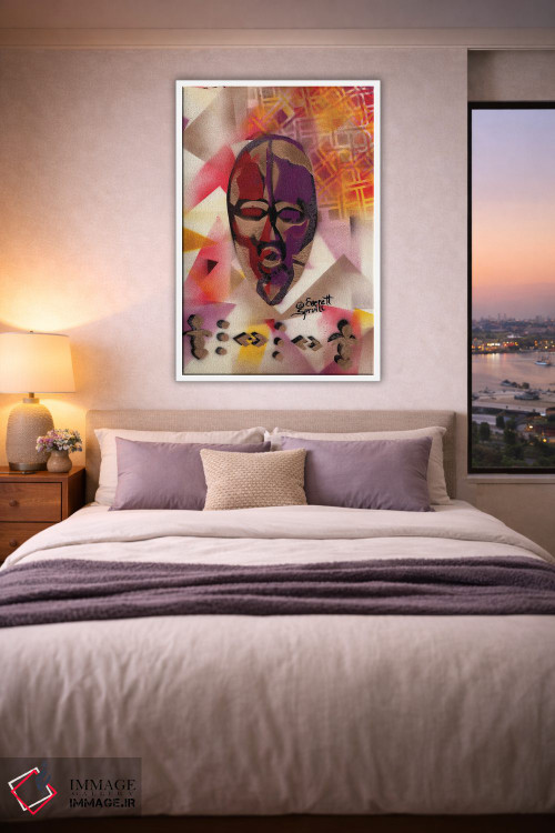 تابلو دکوراتیو ماسک پاسپورتی اثر اورت اسپرویل - D3W