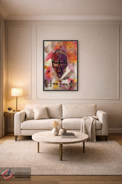 تابلو دکوراتیو ماسک پاسپورتی اثر اورت اسپرویل - D4B