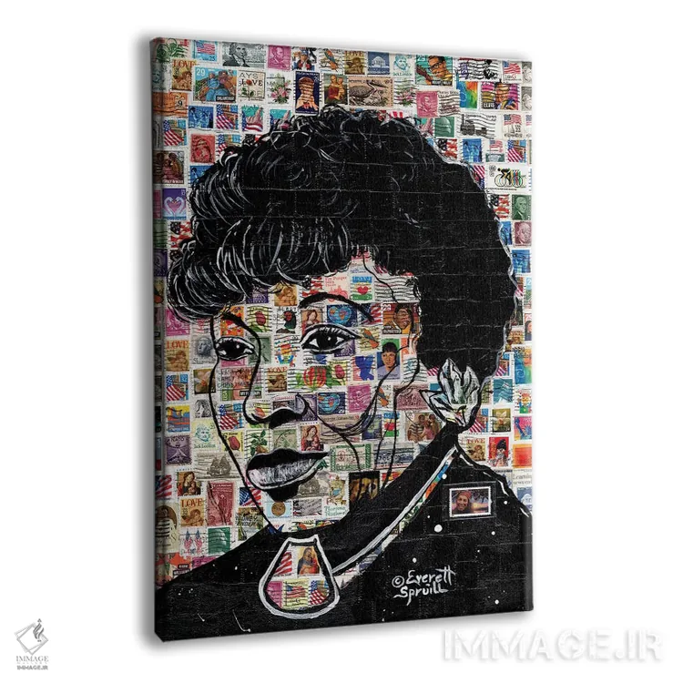 تابلو دکوراتیو زورا نیل هرستون اثر اورت اسپرویل - نمای پرسپکتیو محصول