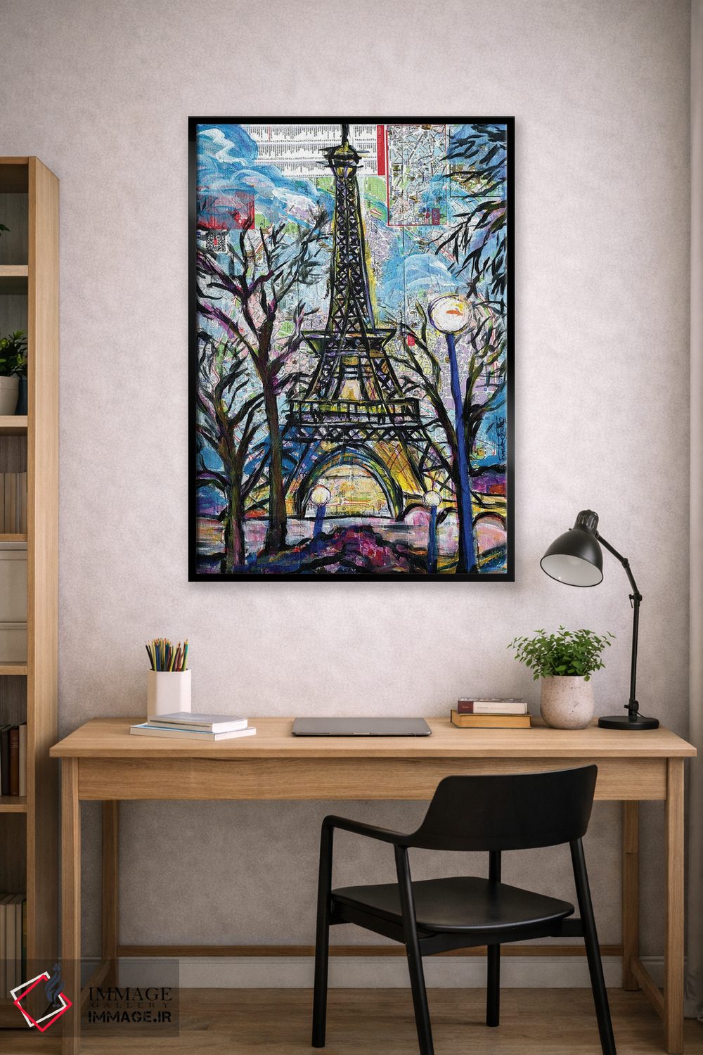 تابلو دکوراتیو برج ایفل اثر اورت اسپرویل - D1B