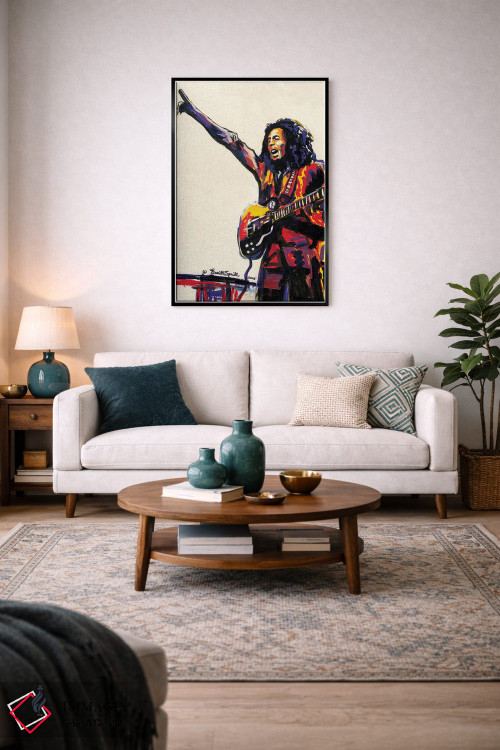 تابلو دکوراتیو باب مارلی اثر اورت اسپرویل - D5B