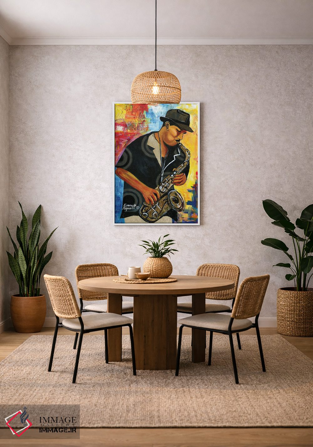 تابلو دکوراتیو تونی وین اثر اورت اسپرویل - D3W